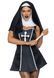 Костюм черниці Leg Avenue Naughty Nun XS, сукня, головний убір SO8549 фото 1