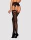 Сетчатые чулки-стокинги под леопард Obsessive Garter stockings S817 S/M/L, имитация гартеров, с дост SO7275 фото 2