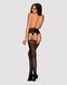 Сетчатые чулки-стокинги под леопард Obsessive Garter stockings S817 S/M/L, имитация гартеров, с дост SO7275 фото 4