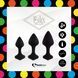 Набор силиконовых анальных пробок FeelzToys - Bibi Butt Plug Set 3 pcs Black SO5065 фото 3