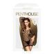 Мини-платье из геометрической сеточки с длинными рукавами Penthouse - Passion Goddess Black XL SO5285 фото 3
