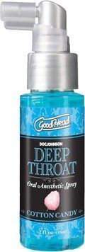 Розпродаж!!! Спрей для мінету Doc Johnson GoodHead DeepThroat - Cotton Candy 59 мл (термін 01.2026) SX1321-R фото