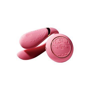 Смартвибратор для пар Zalo &mdash; Fanfan set Rouge Pink, пульт ДУ SO6672 фото