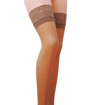 Чулки Passion ST003 1/2 beige, классические, на ажурной силиконовой резинке SO6424 фото