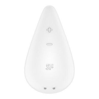 Вибратор для наружной стимуляции Satisfyer Dew Drop White, 2 мотора, 12 режимов, мягкий корпус SX1212 фото