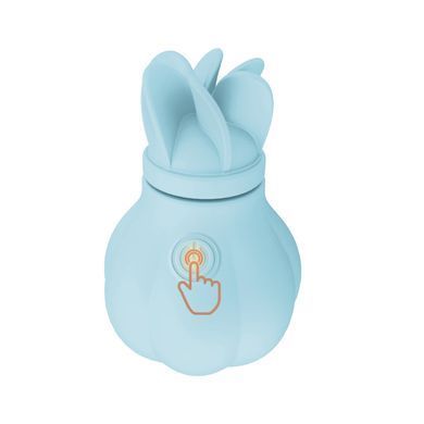 Вибратор Adrien Lastic Caress Blue с крутящимися насадками для стимуляции эрогенных зон SO9931 фото