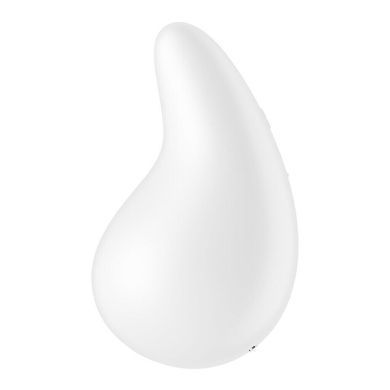 Вибратор для наружной стимуляции Satisfyer Dew Drop White, 2 мотора, 12 режимов, мягкий корпус SX1212 фото