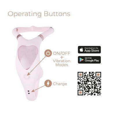 Смарт-вибратор для пар Adrien Lastic Venus + APP, двойной, можно носить под одеждой, 10 режимов SX1283 фото