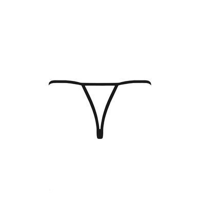 Трусики кружевные с доступом Passion Exclusive VIOLANTE THONG XXL/XXXL, black PS24303 фото