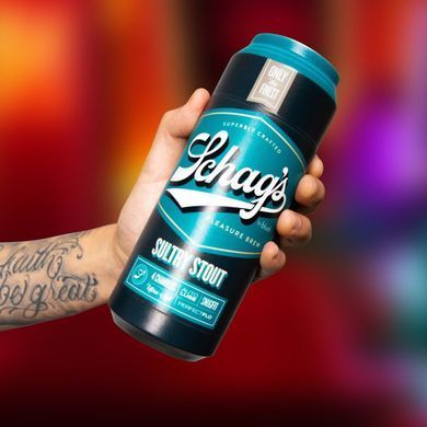 Мастурбатор &ndash; банка пива Blush Schag's &ndash; Sultry Stout Masturbator &ndash; Frosted, самозмащуваний, вакуум SO8842 фото