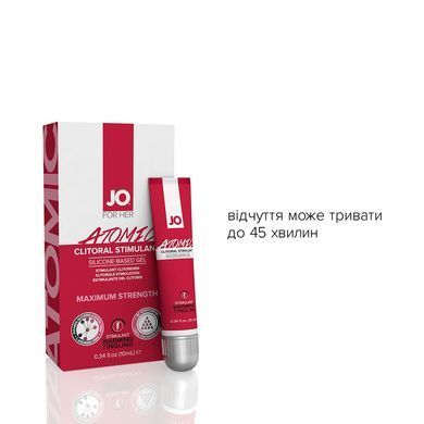 Возбуждающий гель для клитора JO ATOMIC WARMING (10 мл) разогревающий SO1502 фото