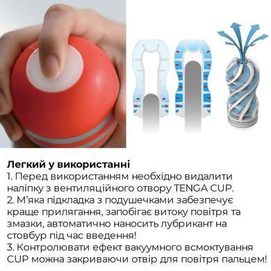 Мастурбатор Tenga Air Cushion Cup (24 воздушные камеры внутри) SO4549 фото