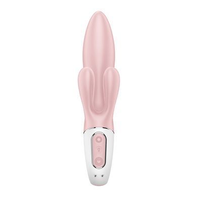 Вибратор-кролик надувной Satisfyer Air Pump Bunny 3, 12 режимов, двойной отросток SX2173 фото