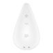 Вибратор для наружной стимуляции Satisfyer Dew Drop White, 2 мотора, 12 режимов, мягкий корпус SX1212 фото 2