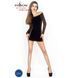 Бодістокінг Passion BS025 black, плаття-сітка, спущене плече, довгий рукав PBS025B фото 2
