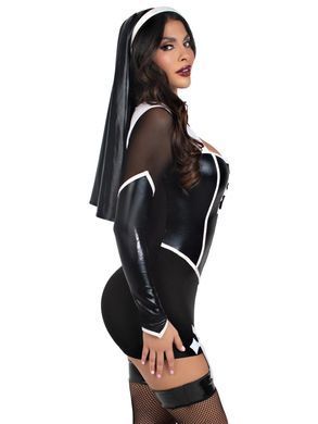 Костюм монашки Leg Avenue Holy Hottie Dress S SX2794 фото