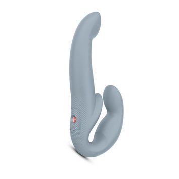 Безремневой страпон с вибрацией Fun Factory SHARE VIBE PRO cool grey, регулируемый SX0977 фото