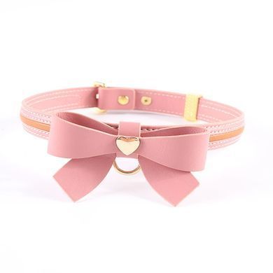 Поводок LOCKINK SEVANDA Love Heart Butterfly Leather Collar Set - Pink SX0864 фото
