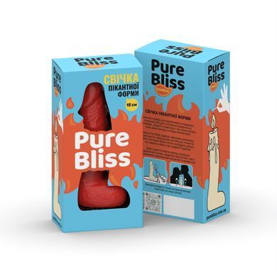 Свеча в виде члена Pure Bliss MINI Red 15 см SX1646 фото
