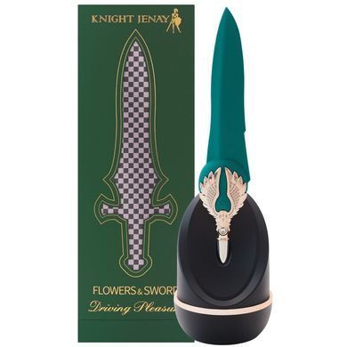 Изысканный вибратор Knight Jenay FLOWERS & SWORD, маска, лента и лубрикант в комплекте SO6557 фото