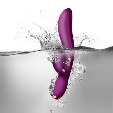 Вибратор-кролик Rocks Off Regala Fuchsia для стимуляции точки А, 2 мощных мотора, LED-подсветка SO4484 фото
