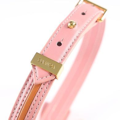 Поводок LOCKINK SEVANDA Love Heart Butterfly Leather Collar Set - Pink SX0864 фото