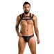 Комплект чоловічої білизни з кріпленнями Passion 043 JACOB XXL/XXXL Black, труси, шлейки SO7602 фото 3