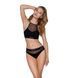 Трусики з прозорою вставкою Passion PS006 PANTIES M, black SO4232 фото 3