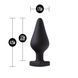 Анальная пробка Blush Temptasia &ndash; Fuck Me Anal Plug &ndash; Black, основание в виде сердечка SO8843 фото 2