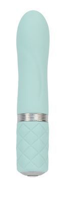 Роскошный вибратор PILLOW TALK - Flirty Teal с кристаллом Swarovski, гибкая головка SO2726 фото