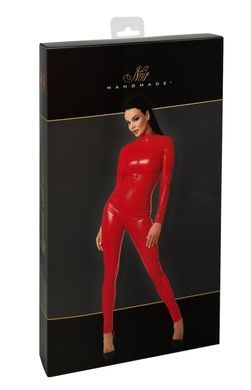 Комбинезон Noir Handmade F353 Red powerwetlook overall - 3XL SX2013 фото