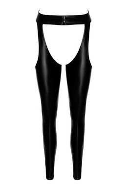 Леггинсы Noir Handmade F323 Rebel, 3XL, black, под латекс, с открытыми бедрами и ягодицами SX0374 фото