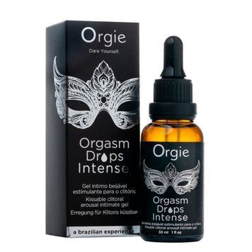 Возбуждающие капли для клитора Orgie Orgasm Drops Intense, 30 мл, тепло-холод, вкус яблока SX1530 фото