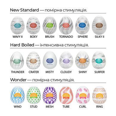 Мастурбатор-яйце Tenga Egg Misty (туманний) E23734 фото