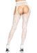Ажурные колготки с сердечками Leg Avenue Heart White, one size, имитация чулок SO7910 фото 2