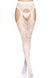 Ажурные колготки с сердечками Leg Avenue Heart White, one size, имитация чулок SO7910 фото 3