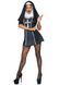 Костюм черниці Leg Avenue Naughty Nun L, сукня, головний убір SO8552 фото 3
