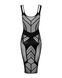 Напівпрозора сукня міді Obsessive D609 dress S/M/L, black SO7703 фото 6