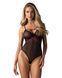 Боди Obsessive Novenes teddy, M/L, прозрачное, чашки на косточках, декор в виде лент SX0611 фото 1