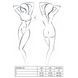 Комплект білизни Passion ORIHIME SET XXL/XXXL, white, стрепи, ліф і трусики EL16409 фото 5
