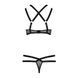 Комплект белья Passion Exclusive HAGAR SET XXL/XXXL, black, стрэпы, трусики и лиф PS24706 фото 6