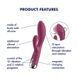 Вибратор-кролик с ротацией Satisfyer Spinning Rabbit 1 Red, 3 мотора SX0561 фото 7