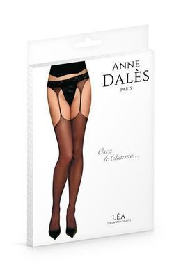 Панчохи з поясом Anne De Ales LEA T2 Black, відмінно для pinup стилю SO1910 фото