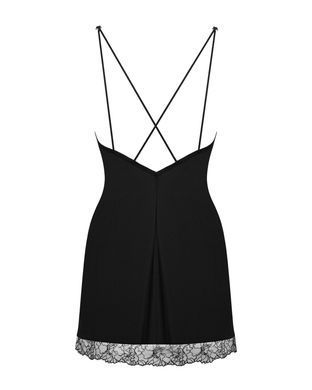 Сорочка и трусики Obsessive Bella Rou chemise & thong XS/S SO7858 фото