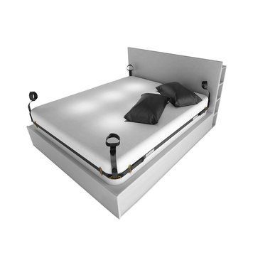 Фіксатори рук і ніг для ліжка LOCKINK BDSM Adjustable Bed Restraint Kit (м'ята упаковка!!!) SX0856-R фото