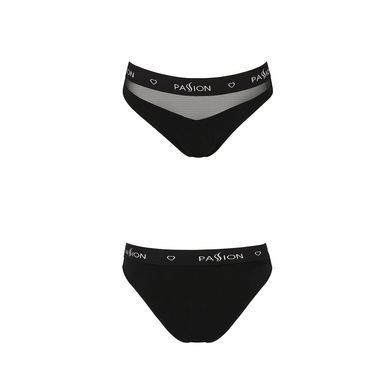 Трусики с прозрачной вставкой Passion PS006 PANTIES XL, black SO4234 фото