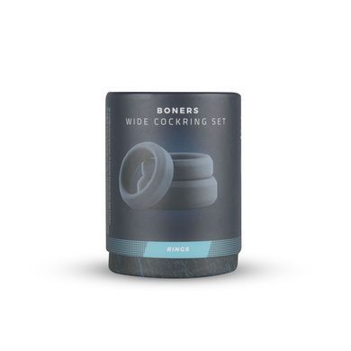Набор эрекционных колец Boners 3 Ring kit (flat rings), 3; 3,5 и 4 см SO8845 фото