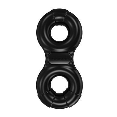 Эрекционное виброкольцо Bathmate Vibe Ring Eight, двойное, для члена и мошонки SO2441 фото