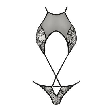 Ажурное боди Passion AZALIA BODY XXL/XXXL, black SO4133 фото