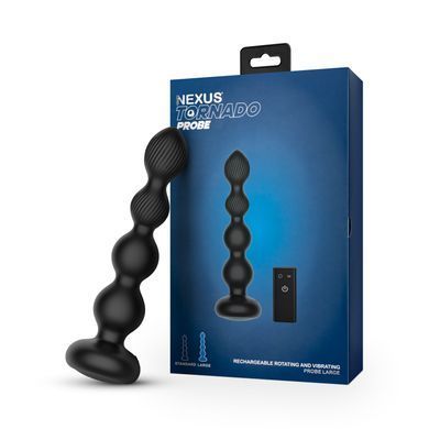 Анальний віброротатор Nexus Tornado Probe Edition Large, діаметр 4,5 см, вібрація + ротація, пульт ДУ SX2415 фото